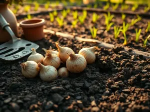 Sadzenie laurowiśni w wilgotnej glebie przy użyciu łopatki ogrodniczej na tle bujnego, zielonego żywopłotu.
